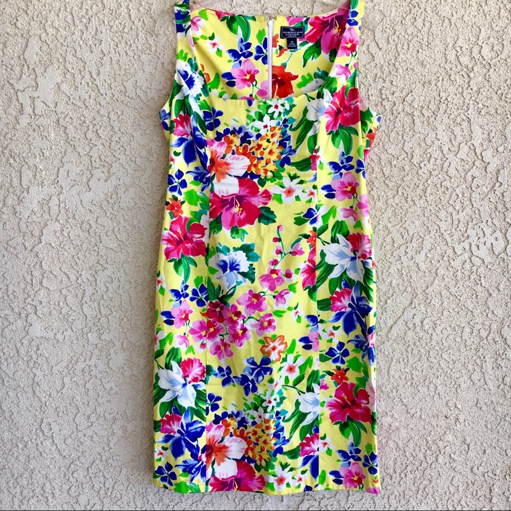 Floral on yellow dress